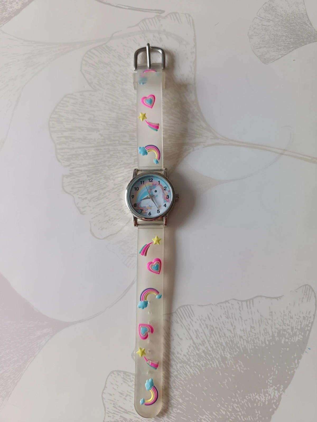 Montre aiguilles enfant licorne